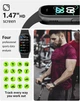 Смарт-часы Asmoda B7 с сеносорным экраном 1.47" HD с функцией Bluetooth-звонков, защитой IP68 и поддержкой 130+ спортивных режимов, мониторинг здорового, умные часы, фитнес браслет, часы с добавком - изображение 3