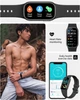 Смарт-часы Asmoda B7 с сеносорным экраном 1.47" HD с функцией Bluetooth-звонков, защитой IP68 и поддержкой 130+ спортивных режимов, мониторинг здорового, умные часы, фитнес браслет, часы с добавком - изображение 4