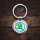 Металлический брелок Skoda - Брелок для ключей автомобиля Шкода - Chaban Souvenir - Автомобильный сувенир / Подарок автомобилисту, круглый (цвет металлик) ZSM_16 - изображение 2