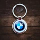 Металевий брелок BMW - Брелок для ключів автомобіля БМВ - Chaban Souvenir - Автомобільний сувенір / Подарунок автомобілісту, круглий (колір металік) ZSM_07 - зображення 3