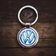 Металевий брелок Volkswagen - Брелок для ключів автомобіля Фольцваген - Chaban Souvenir - Автомобільний сувенір / Подарунок автомобілісту, круглий (колір металік) ZSM_14 - зображення 3