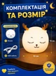 Дитячий нічник олень Нічний світильник силіконовий Timoha - зображення 4