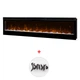 Электрокамин с обогревом Dimplex Prism 74 LED (BLF7451) линейный, с кристаллами, цветами, размер 1883x493x187+ Подарок! Комплект дров керамических - изображение 1