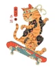 Футболка чоловіча з принтом Cat Skate CRC 16038-3 57054 G&M xp-2117 L Розмір колір Білий - зображення 3