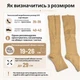 Гольфи для профілактики варикозу компресійні еластичні Zip Sox, стягуючі гольфи для зняття втоми та набряків ніг, з блискавкою, розмір S/M, 2 шт у комплекті Бежеві, ZSG-150-S/M-Beige - зображення 4