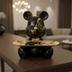 Органайзер ключниця миска Беарбрик Bearbrick з тацею Чорний (28825) - зображення 1