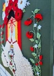 Вишита авторська картина "Берегиня", килимова вишивка, настінне панно, оберіг, розмір 55х45 - изображение 4