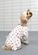 Костюм для собак DogsBomba с регулятором муслиновый летний легкий хлопковый сердца сердечки размер 9 французских бульдогов кокер-спаниелей биглей басенджи фокстерьеров шнауцеров крепких пород D-258/9 - изображение 1