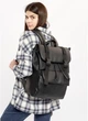 Женский городской рюкзак RollTop Sambag Loft Zard с клапаном для ноутбука до 17 дюймов, черный 60567 - изображение 9