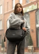 Женская сумка для ноутбука Sambag Flex Dart черная водоотталкивающая сумка через плечо для MacBook 13–14 дюймов 69043 - изображение 8