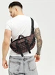 Велика чоловіча поясна сумка бананка тканинна Sambag DynamicDart з принтом чорна 61059 - зображення 1