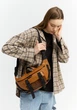 Велика жіноча поясна сумка бананка з натуральної шкіри міська Sambag DynamicDart, руда 60510 - зображення 7