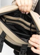 Велика жіноча поясна сумка бананка з натуральної шкіри міська Sambag DynamicDart сіра 60511 - зображення 10