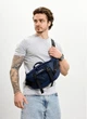 Чоловіча поясна сумка бананка Sambag DynamicDart синя велика містка водовідштовхувальна 62285 - зображення 2