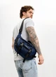 Чоловіча поясна сумка бананка Sambag DynamicDart синя велика містка водовідштовхувальна 62285 - зображення 13