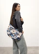 Женская сумка Sambag HOBO Dolly с принтом “Blue Flowers” модная повседневная сумочка 51908 - изображение 6