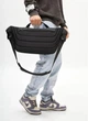 Мужская сумка-бананка под ноутбук Sambag Urban Laptop черно-оранжевая текстильная кросс-боди сумка для ноутбука до 14″ 51940 - изображение 8