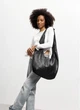 Жіноча сумка Sambag HOBO WEAVE чорна 54x35x8 см екошкіра для ноутбука 15.6 дюймів Sambag 55169 - зображення 1