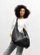 Жіноча сумка Sambag HOBO WEAVE чорна 54x35x8 см екошкіра для ноутбука 15.6 дюймів Sambag 55169 - зображення 7
