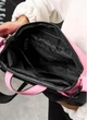 Жіноча поясна сумка бананка для планшета Sambag DynamicDart рожева з м’ятними елементами містка міська 62264 - зображення 9