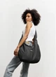 Жіноча сумка Sambag HOBO WEAVE чорна містка міська для ноутбука водовідштовхувальна 62280 - зображення 10