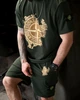 Мужской летний костюм Stone Island шорты+футболка S хаки (96164) - изображение 6