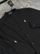 Мужской льняной костюм Polo Ralph Loren шорты+рубашка 3XL черный (RL0001) - изображение 5