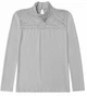 Нарядная кофта-стойка с длинным рукавом и кружевом Benini 6601, рост 158 см серый - изображение 2