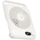 Портативний вентилятор Hoco HX607 handheld folding fan 2000 mAh White - зображення 2