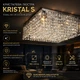 Люстра ESLLSE KRYSTAL S 500x500x170 Хром на 9 ламп E14 - зображення 1