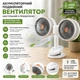 Двойной портативный вентилятор на прищепке 31 см аккумуляторный USB, настольный и подвесной - изображение 1