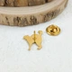 Значок из стали BROCHE брошь бижутерия Животные Кот золотистый BRGV115234 - изображение 5