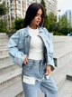 Джинсы прямого кроя с верхними накладными карманами - Classyme - S - Джинсовый - (25je-s) - изображение 3