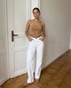 Топ-бандо з натуральної тканини з вишивкою - Classyme - XS - Темний - (5topd-xs) - зображення 1