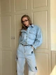 Джинсова куртка з карманами - Classyme - XS - Синій - (15m) - зображення 1