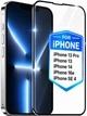 Захисне скло на iphone 13 pro iPhone 13 iPhone 14 iPhone 16e iPhone SE 4 Захисне скло для айфон 13 про/13/14/16е/SE 4 на весь екран 9D Shieldy - зображення 1