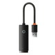 Адаптер Baseus WKQX000101 Lite, RJ45, USB, Черный - 584829 - изображение 1