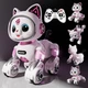 Котик интерактивный на радиоуправлении "Cat robot" сенсорный датчик, ходит, садится, отжимается, танцует, музыка, озвучивание на английском языке Розовый (i7-191382) - изображение 8