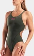 Купальник закритий для жінок Arena TEAM SWIMSUIT SWIM TECH SOLID темно-зелени 38 (004763-609-38) - зображення 3