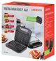 Мультимейкер Ardesto SM-H400S, Black, 700 Вт, 4 пластини: сендвіч, вафельна, гриль, горішниця, антипригарне покриття, індикатор готовності - изображение 5