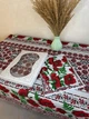 Скатерть хлопок 110х150 и полотенца 4 шт 35х70 Красный (П4К-Al-nabir-lyon-0061) - изображение 3