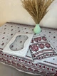 Скатерть хлопок 110х150 и полотенца 4 шт 35х70 Светло-серый (П4К-Al-nabir-lyon-0065) - изображение 2