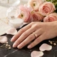 Каблучка "LOVE" з медичного золота Xuping покриття 18к 18см - изображение 2