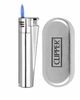 Запальничка газова автоген Clipper Metal Silver подарункова з індивідуальним гравіюванням металева турбро з футляром срібна - зображення 8