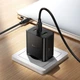 Сетевое зарядное устройство Hoco N75 GaN PD 65W / 3.25A USB+2Type-C для ноутбука с быстрой зарядкой Black - изображение 4