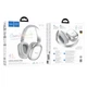 Навушники Bluetooth бездротові Hoco W73 накладні з мікрофоном і слотом під карту пам'яті Silver - зображення 4