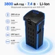 Аккумулятор 7.4 В 3800 мА·ч для дрона AE8 EVO black – батарея Li-Po для квадрокоптера, продолжительность полета до 25 минут - изображение 5