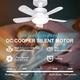 Потолочная люстра-вентилятор в патрон E27 Socket Fan Light AXW-SFL001 с пультом, светодиодная LED лампа-вентилятор - Б/У - изображение 2