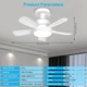Потолочная люстра-вентилятор в патрон E27 Socket Fan Light AXW-SFL001 с пультом, светодиодная LED лампа-вентилятор - Б/У - изображение 4