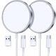 Двойная магнитная беспроводная зарядка Oandys для iPhone 16/15/14/13/12 (MagSafe), событийное беспроводное зарядное устр - Б/У - изображение 1